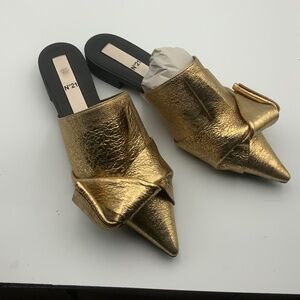 NO. 21 CRASH-KNOTTED METALLIC. MULES